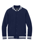 New Era Varsity Heavyweight Fleece Jacket with custom logo embroidery