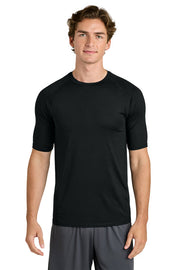 Sport-Tek PosiCharge Compression 1/2-Sleeve Tee with custom logo embroidery