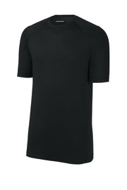Sport-Tek PosiCharge Compression 1/2-Sleeve Tee with custom logo embroidery