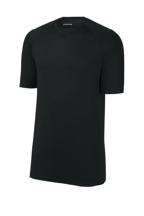 Sport-Tek PosiCharge Compression 1/2-Sleeve Tee with custom logo embroidery