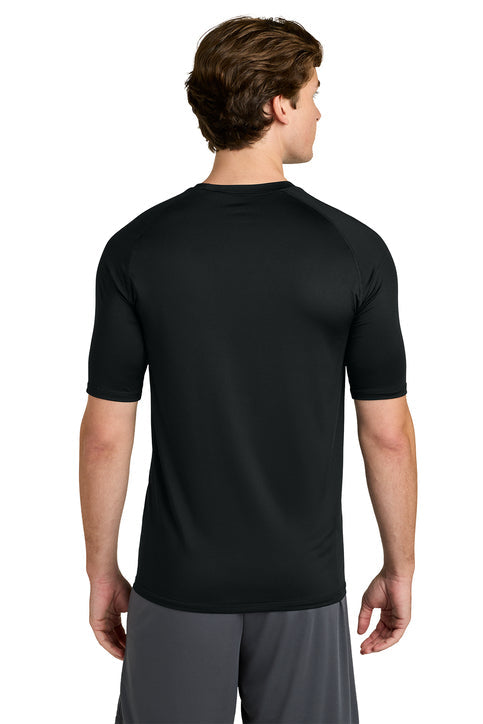 Sport-Tek PosiCharge Compression 1/2-Sleeve Tee with custom logo embroidery