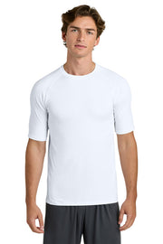 Sport-Tek PosiCharge Compression 1/2-Sleeve Tee with custom logo embroidery