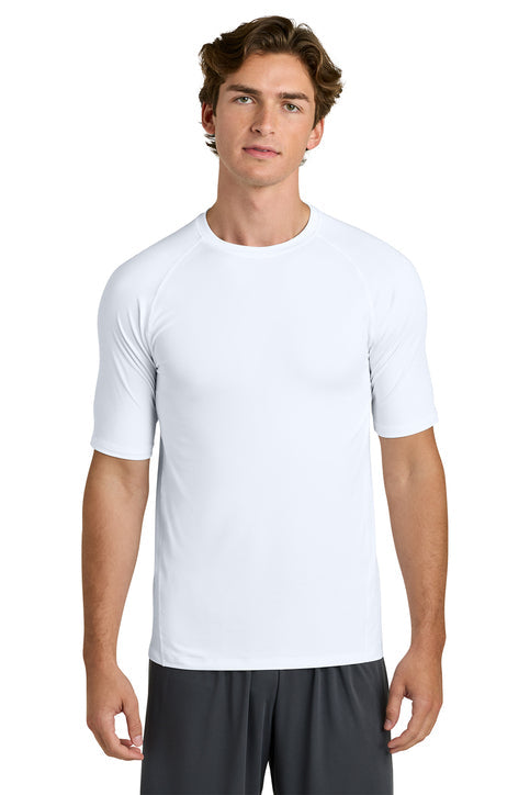 Sport-Tek PosiCharge Compression 1/2-Sleeve Tee with custom logo embroidery