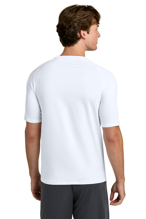 Sport-Tek PosiCharge Compression 1/2-Sleeve Tee with custom logo embroidery