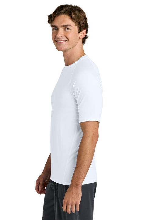 Sport-Tek PosiCharge Compression 1/2-Sleeve Tee with custom logo embroidery