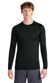 Sport-Tek PosiCharge Compression Long Sleeve Tee with custom logo embroidery