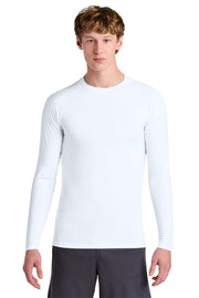 Sport-Tek PosiCharge Compression Long Sleeve Tee with custom logo embroidery