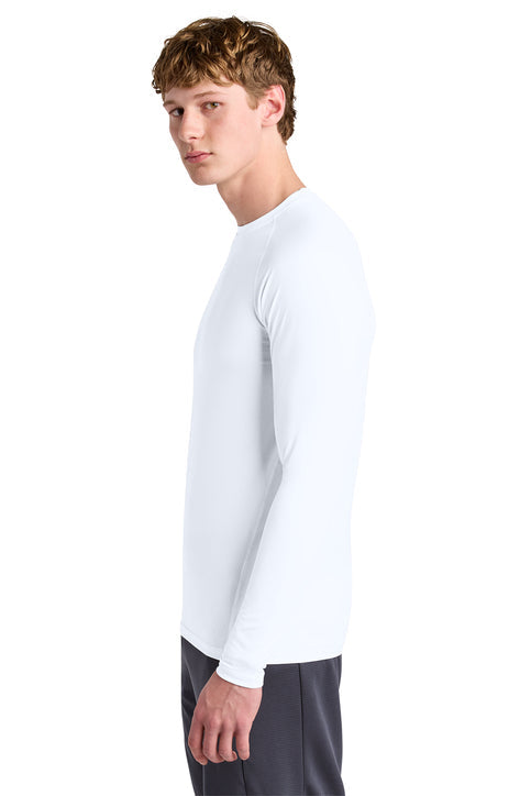 Sport-Tek PosiCharge Compression Long Sleeve Tee with custom logo embroidery