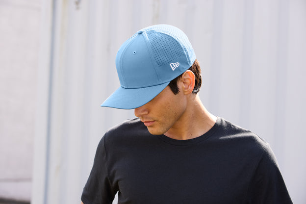 New Era 9SEVENTY Perforated Snapback Cap with custom logo embroidery