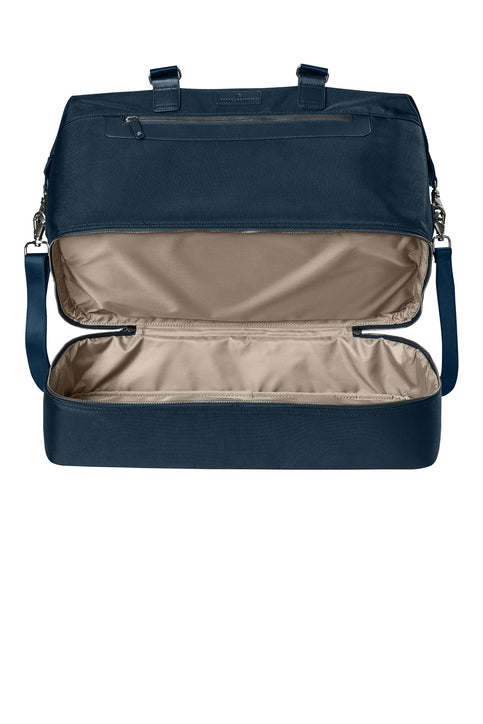 Brooks Brothers Oxford Weekender with custom logo embroidery