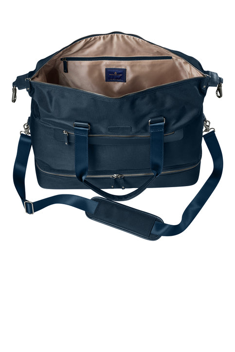 Brooks Brothers Oxford Weekender with custom logo embroidery