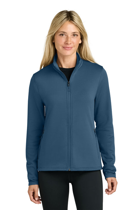 The North Face Women’s Aim Full-Zip Fleece Jacket with custom logo embroidery