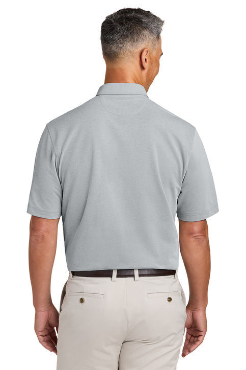 Brooks Brothers Pinpoint Pique Dress Polo with custom logo embroidery