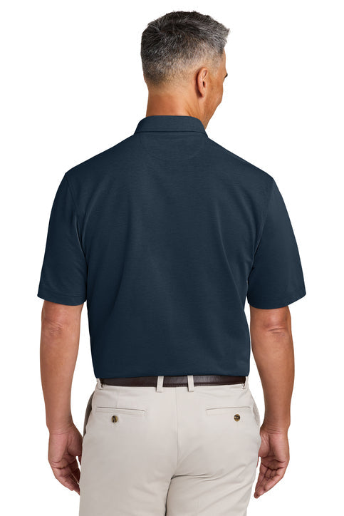 Brooks Brothers Pinpoint Pique Dress Polo with custom logo embroidery