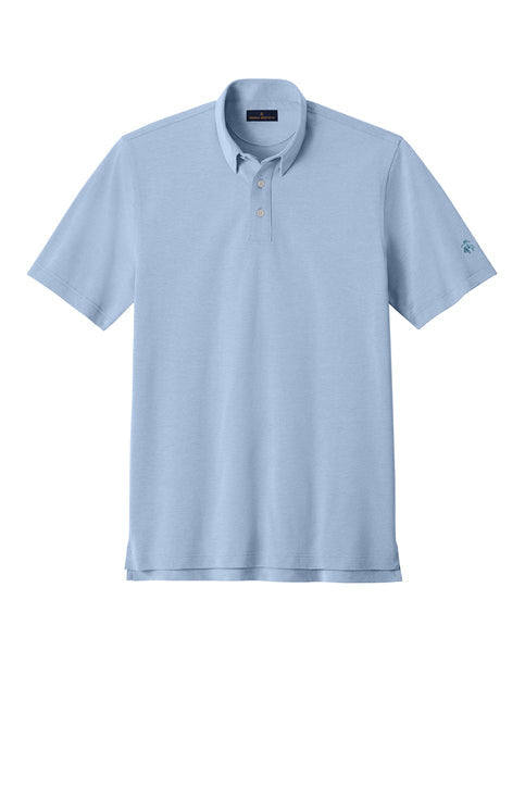 Brooks Brothers Pinpoint Pique Dress Polo with custom logo embroidery