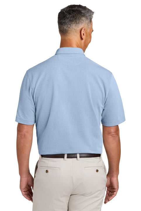 Brooks Brothers Pinpoint Pique Dress Polo with custom logo embroidery