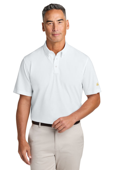 Brooks Brothers Pinpoint Pique Dress Polo with custom logo embroidery
