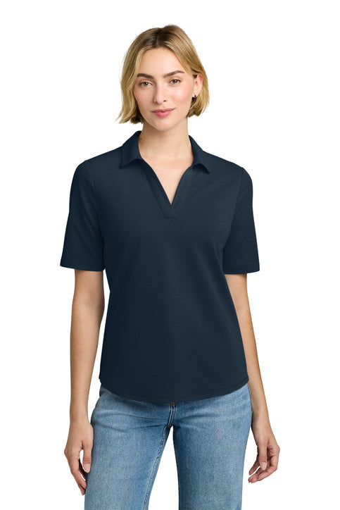 Brooks Brothers Women’s Pinpoint Pique Polo with custom logo embroidery