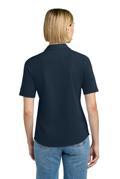 Brooks Brothers Women’s Pinpoint Pique Polo with custom logo embroidery