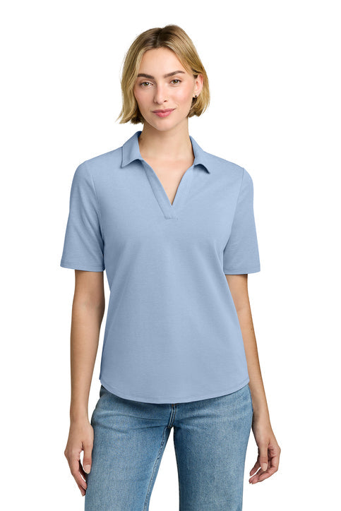 Brooks Brothers Women’s Pinpoint Pique Polo with custom logo embroidery