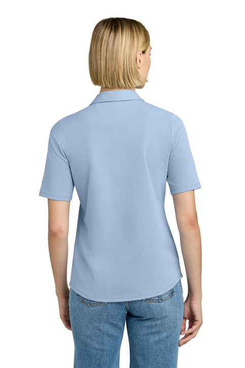 Brooks Brothers Women’s Pinpoint Pique Polo with custom logo embroidery