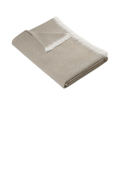Brooks Brothers Coastal Throw with custom logo embroidery