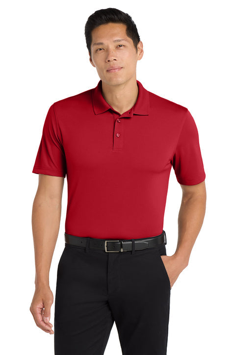 Port Authority Tall Dry Zone UV Micro-Mesh Polo with custom logo embroidery