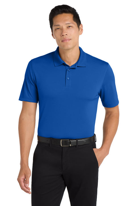 Port Authority Tall Dry Zone UV Micro-Mesh Polo with custom logo embroidery