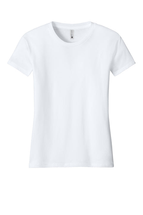 Next Level Apparel Women’s Cotton Relaxed Tee with custom logo embroidery