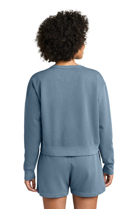 Comfort Colors Women’s Mid-Length Crewneck Sweatshirt with custom logo embroidery