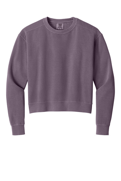Comfort Colors Women’s Mid-Length Crewneck Sweatshirt with custom logo embroidery