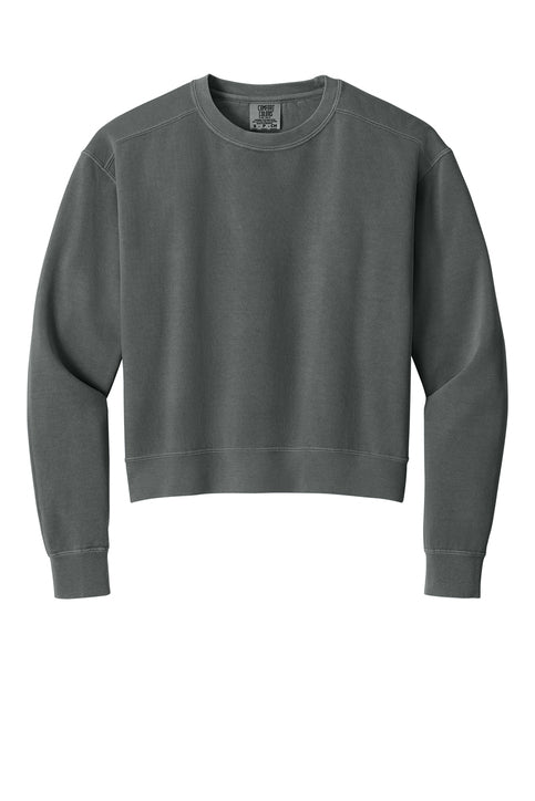 Comfort Colors Women’s Mid-Length Crewneck Sweatshirt with custom logo embroidery