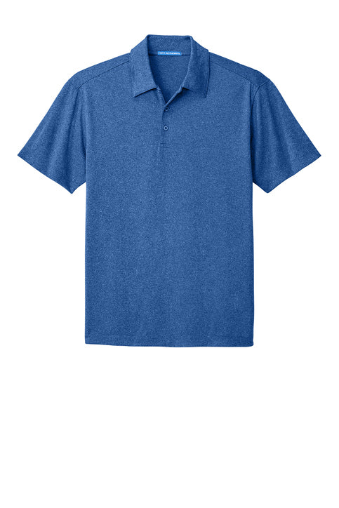 Port Authority Trace Heather Polo with custom logo embroidery