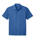 Port Authority Trace Heather Polo with custom logo embroidery