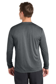 Sport-Tek Long Sleeve Heather Contender Tee with custom logo embroidery