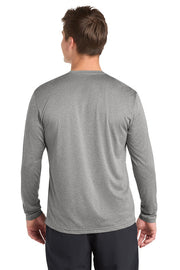 Sport-Tek Long Sleeve Heather Contender Tee with custom logo embroidery