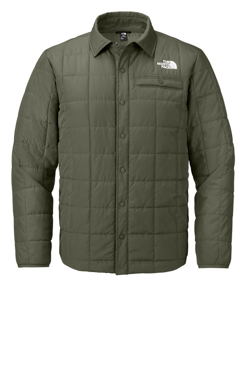 The North Face Iron Drift Quilted Shirt Jacket with custom logo embroidery