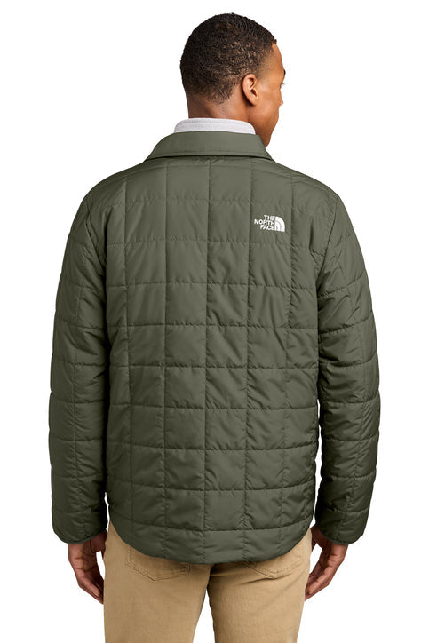 The North Face Iron Drift Quilted Shirt Jacket with custom logo embroidery