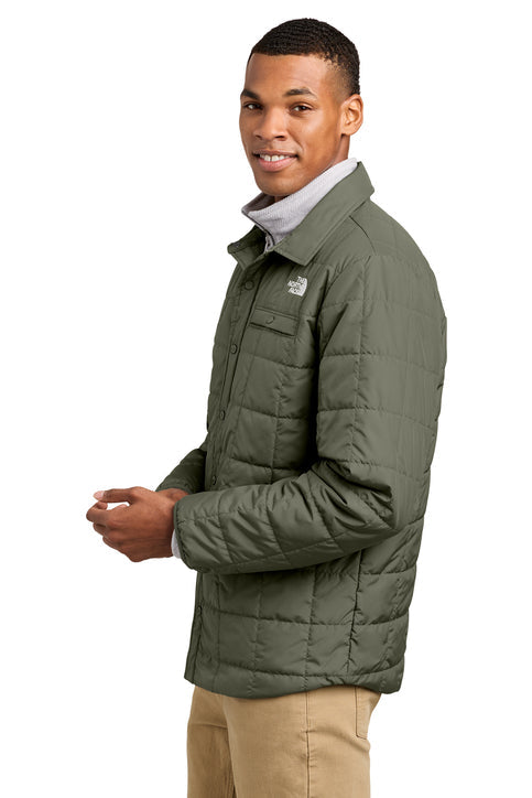 The North Face Iron Drift Quilted Shirt Jacket with custom logo embroidery