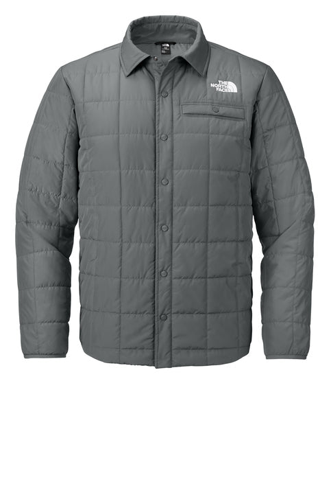 The North Face Iron Drift Quilted Shirt Jacket with custom logo embroidery