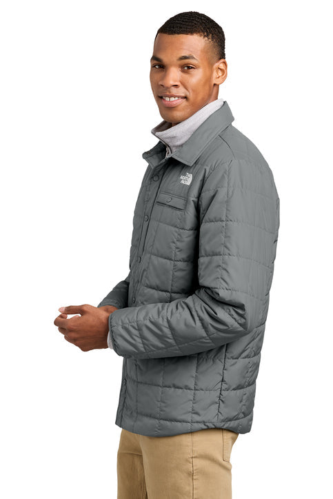 The North Face Iron Drift Quilted Shirt Jacket with custom logo embroidery