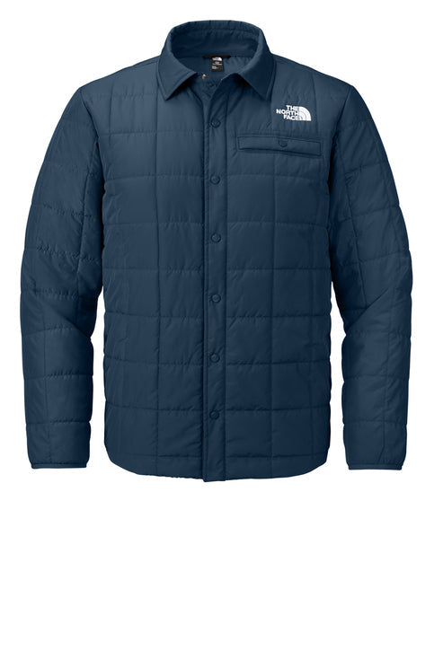 The North Face Iron Drift Quilted Shirt Jacket with custom logo embroidery