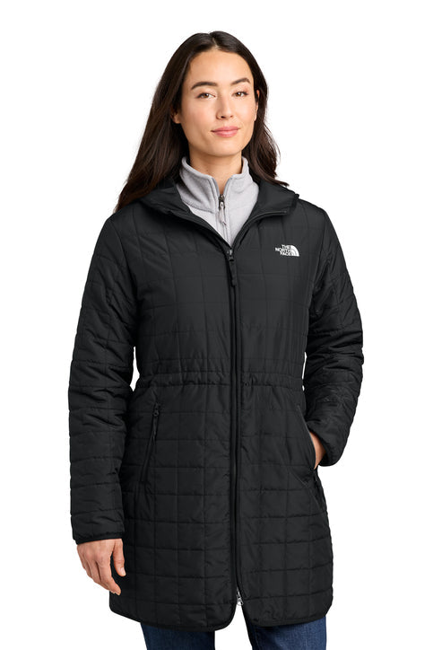 The North Face Women’s Iron Drift Quilted Hooded Parka with custom logo embroidery