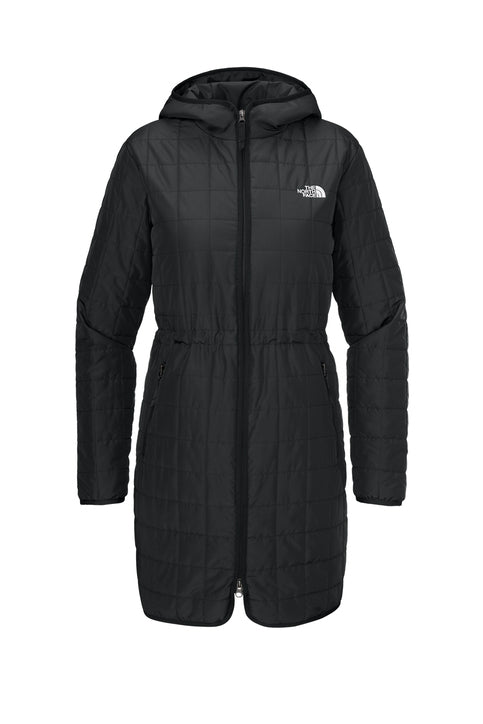 The North Face Women’s Iron Drift Quilted Hooded Parka with custom logo embroidery