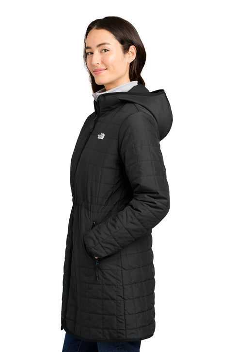 The North Face Women’s Iron Drift Quilted Hooded Parka with custom logo embroidery