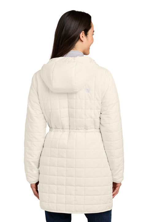 The North Face Women’s Iron Drift Quilted Hooded Parka with custom logo embroidery