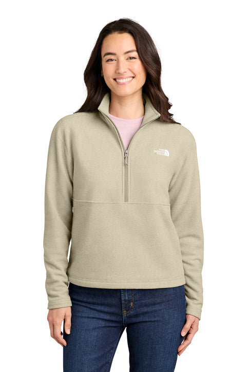 The North Face Women’s Textured Pine Grove 1/2-Zip with custom logo embroidery