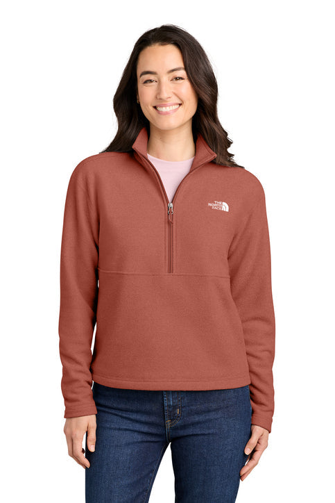 The North Face Women’s Textured Pine Grove 1/2-Zip with custom logo embroidery
