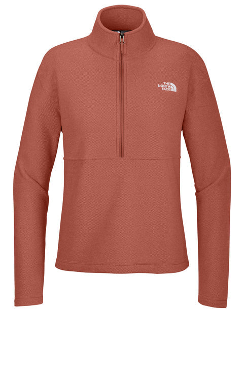 The North Face Women’s Textured Pine Grove 1/2-Zip with custom logo embroidery