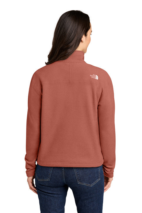 The North Face Women’s Textured Pine Grove 1/2-Zip with custom logo embroidery